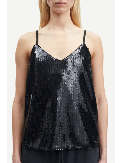 top lentejuelas negras