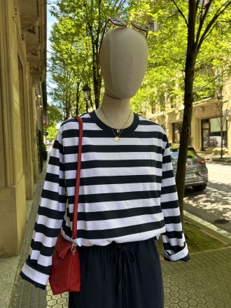 camiseta rayas marino