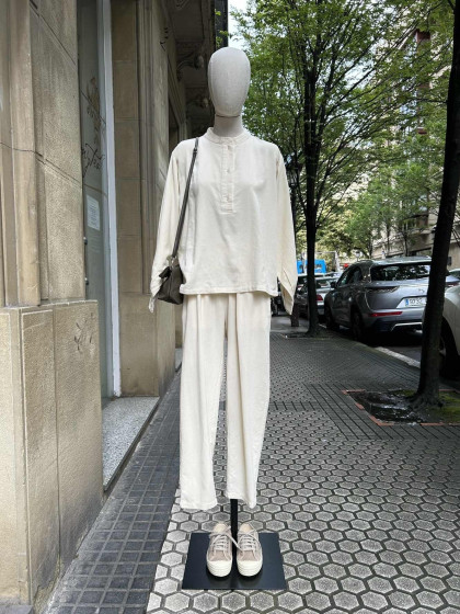 Blusa micropana cruda