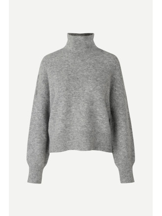 Jersey cuello chimenea gris 2