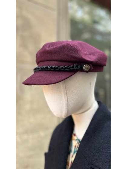 Gorra burdeos