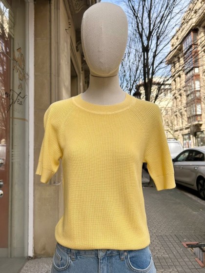 Top algodón amarillo