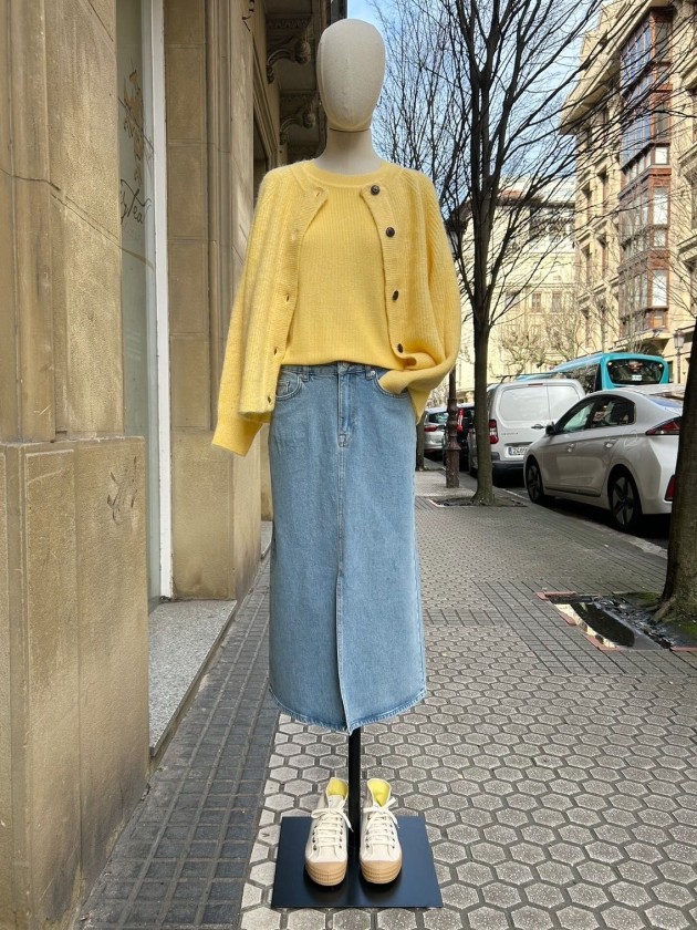 Top algodón amarillo