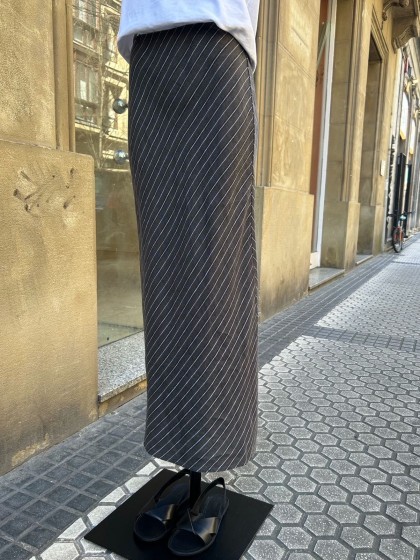 Falda lino larga