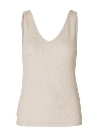 camiseta tirantes beige