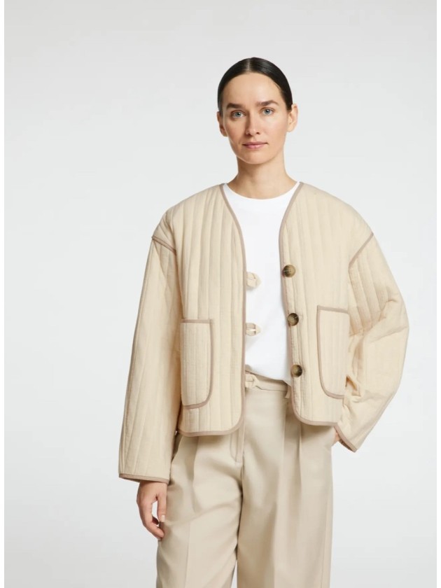 Chaqueta acolchada cruda