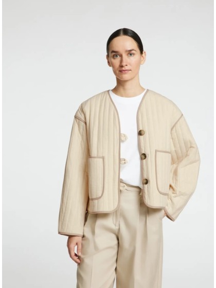 Chaqueta acolchada cruda