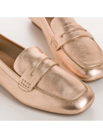 Mocasín metal rosado 2