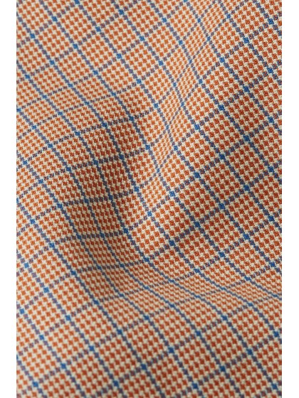 Pantalón cuadritos teja