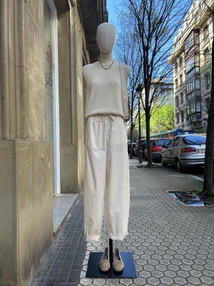 Pantalón goma crudo