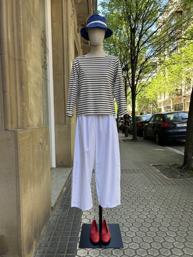 Pantalón popelín blanco