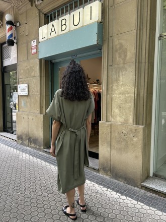 Vestido griego verde 2