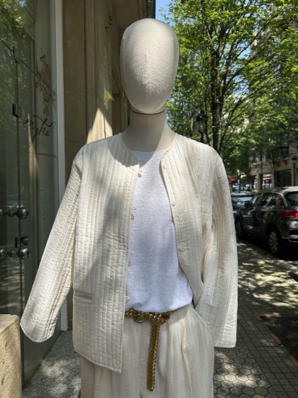 Kimono rayitas doradas