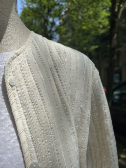 Kimono rayitas doradas