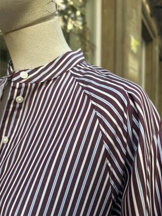 Blusa rayas borgoña 2