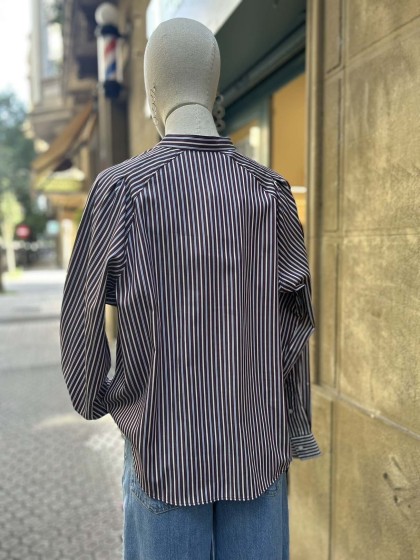 Blusa rayas borgoña