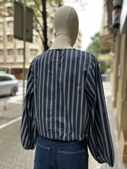 Blusa rayas azules