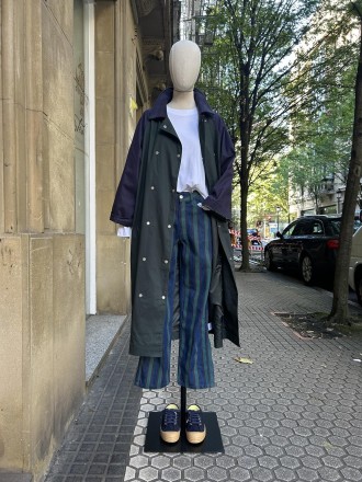 Gabardina verde/marino