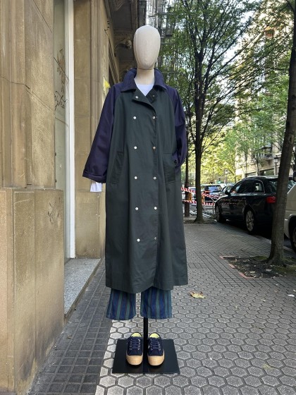 Gabardina verde/marino