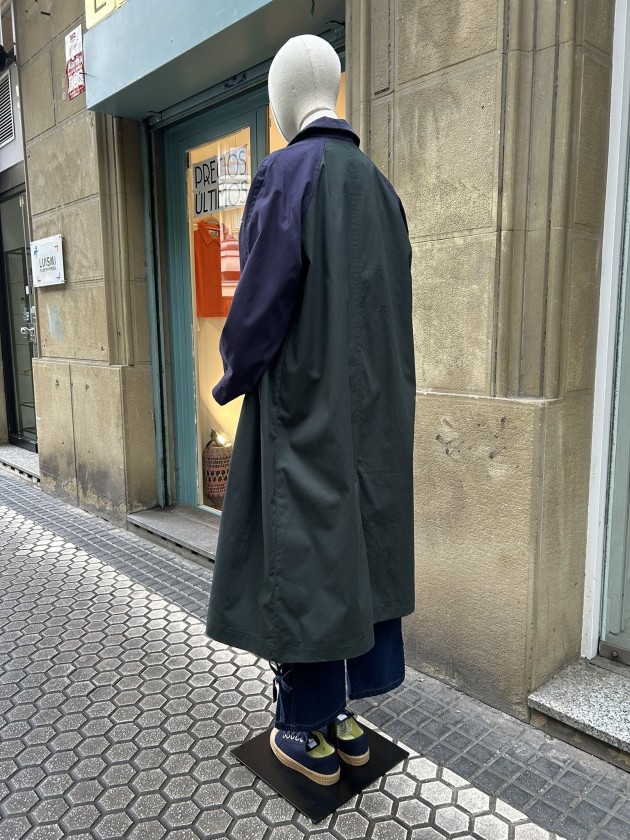 Gabardina verde/marino