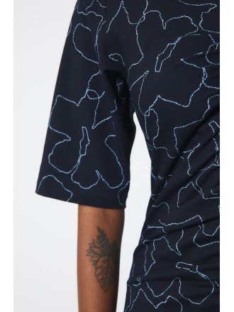 Vestido marino flores 2