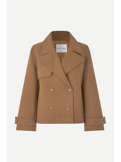 Abrigo corto camel