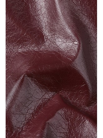 Gabardina charol burdeos 2