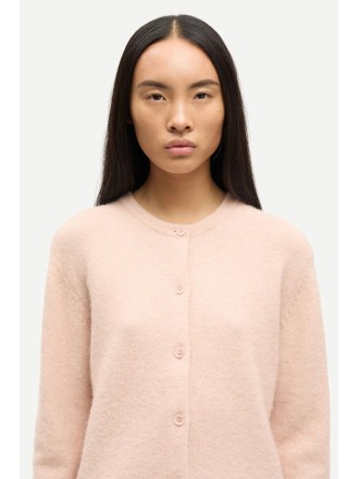 Cárdigan rosa empolvado