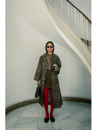 Gabardina leopardo 2