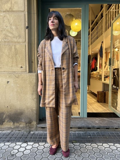 Chaqueta 3/4 cuadros