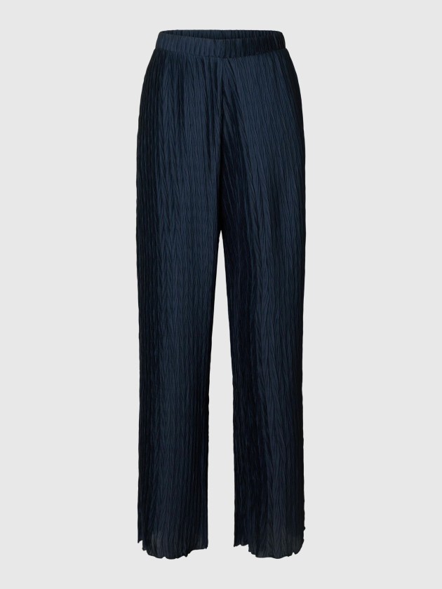 Pantalón plisado azul