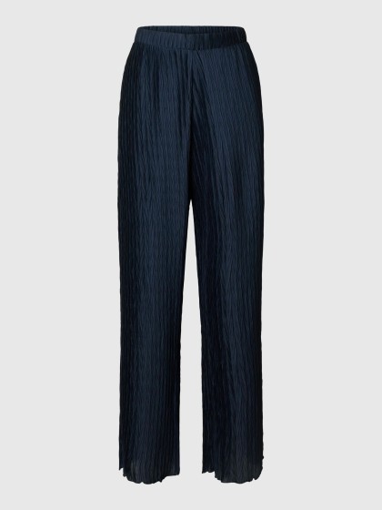 Pantalón plisado azul