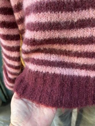 Jersey rayas rosa/burdeos 2