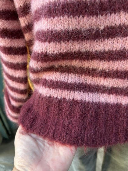 Jersey rayas rosa/burdeos