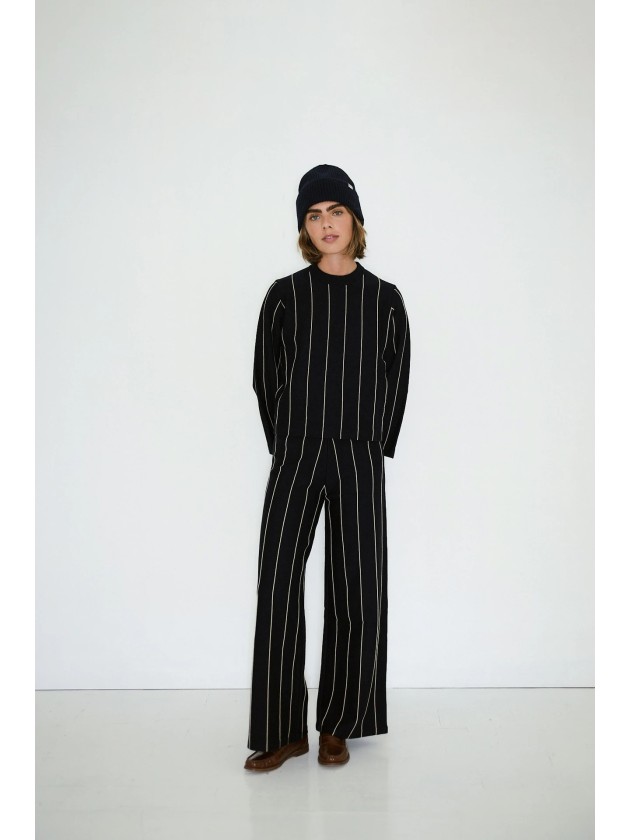 jersey de punto a rayas