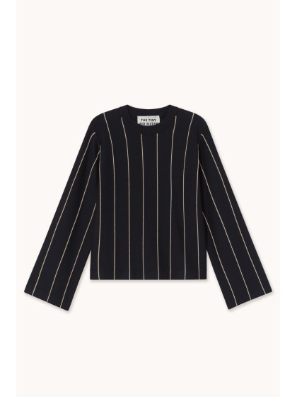 jersey de punto a rayas