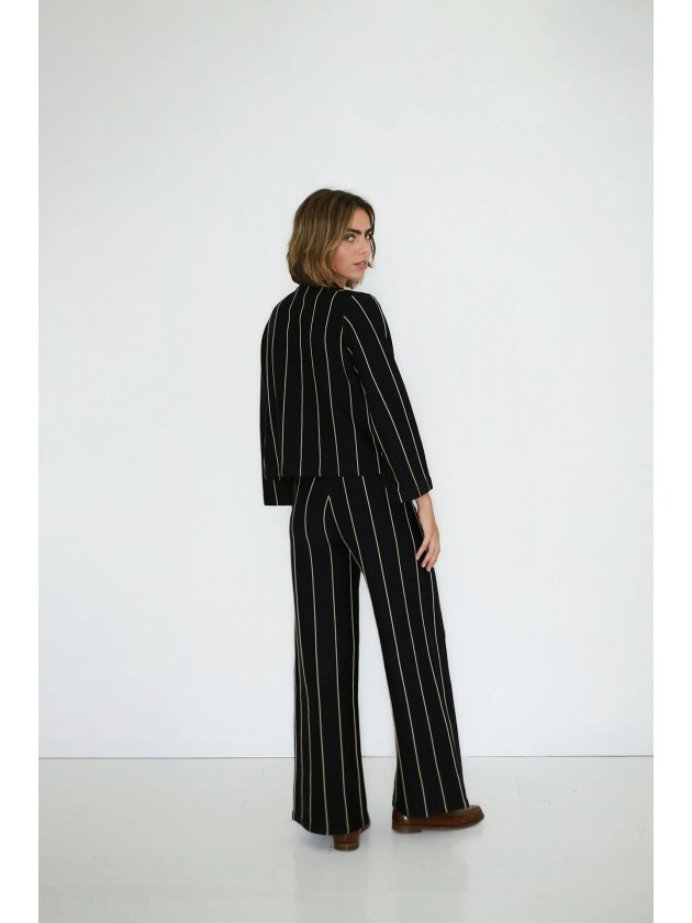 jersey de punto a rayas