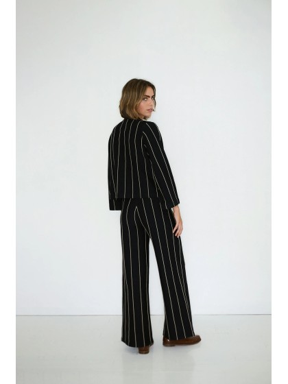 jersey de punto a rayas