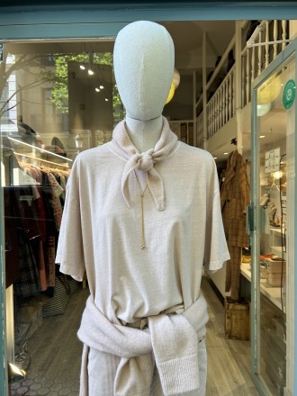 Camiseta rosa empolvado