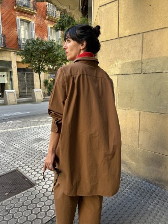 Camisa oversize tabaco 2