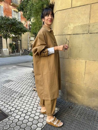 Abrigo  oversize loneta