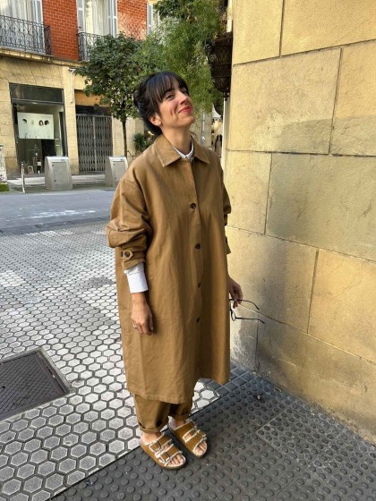 Abrigo  oversize loneta