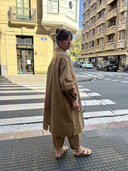 Abrigo  oversize loneta
