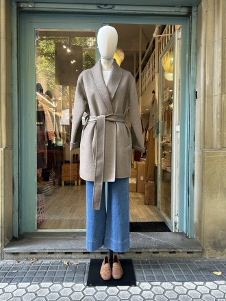 Abrigo marrón grisáceo 2