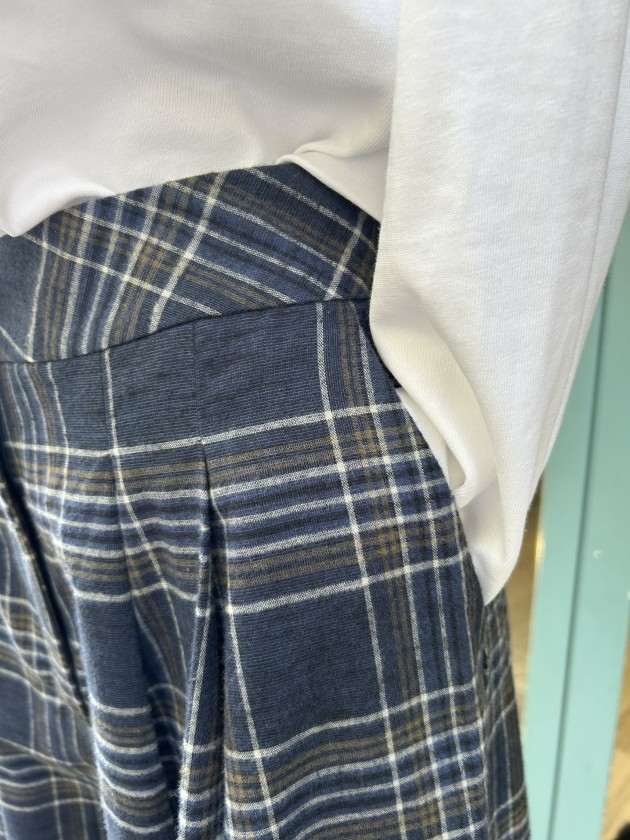 Pantalón palazzo cuadros