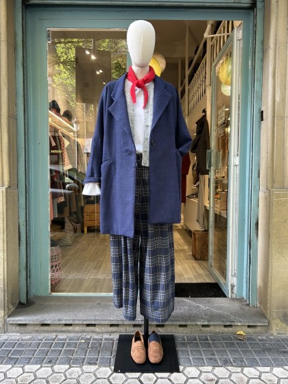 Pantalón palazzo cuadros