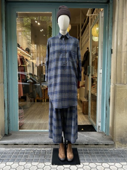 Pantalón palazzo cuadros