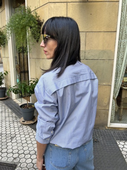 Camisa rayas azul