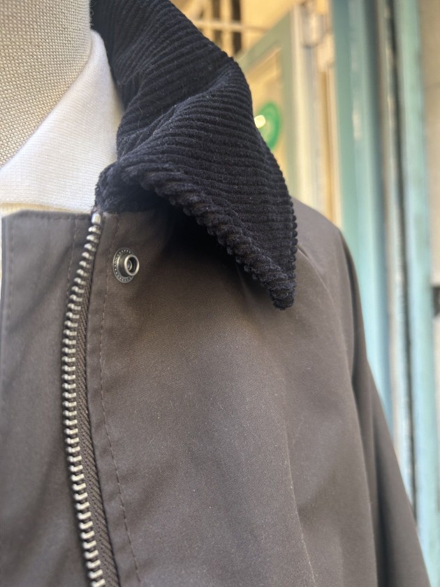 Chaqueta encerada café