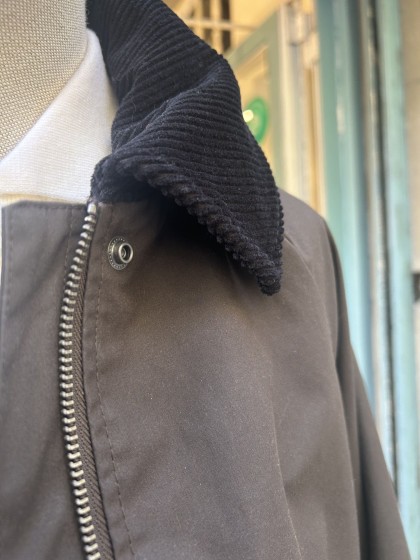 Chaqueta encerada café